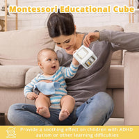 SOCBTNSO Montessori Busy Cube Travel Toy - Off-white - image 2