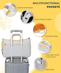 Small Dog Sling Carrier, Front Facing Dog Carrier Sling, Hands Free Pet Carriers Bag with Padded Adjustable Strap and Poop Dispenser Machine Washable for Small Dogs Cats Travel Outdoor-Grey