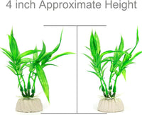 COMSUN 10 Pack Artificial Aquarium Plants - Green / 10 - image 4
