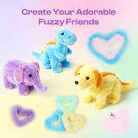 Caydo 50PCS Extra Thick Pipe Cleaners with 100pcs Eyes - Macaroon - image 3