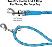 Long Dog Training Leash，Heavy Duty Reflective Rope Lead for Small - Blue / 30FT - image 4