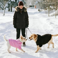 Dog Basic Hoodie Soft Dog Clothes Cold Weather Sweaters for Medium - Black / L (Back: 20.47",Chest: 28.35",20-35lbs) - image 2