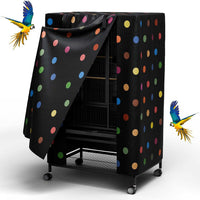 Tchvt Ultra Blackout Birdcage Cover - Polka Dot / 26.0"L x 19.0"W x 40.0"H