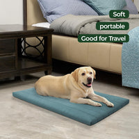 BALANCE Dog Crate Bed, Orthopedic Dog Bed Pad with Waterproof Liner, Washable Crate Foam Pet Mat - Powder Blue / 48.0"L x 30.0"W x 2.0"Th - image 3