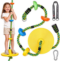 DECORLIFE Tree Swing for Kids - Multicolored,yellow