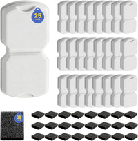 Cat Water Fountain Filter Replacement: 6 PCS Carbon & Sponges – Essentials for Cats - 25 Filter + 25 Sponges