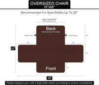 U-NICE HOME Loveseat Sofa Cover for 2 Cushion Couch, Dark Grey – Essentials for Pets - Blue/Beige / 28''oversized Armchair - image 3
