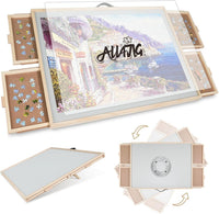 ALL4JIG 1500 Pieces 2-in-1 Tilting&Rotating Puzzle Board for Adults - Metal / Large-2000pcs