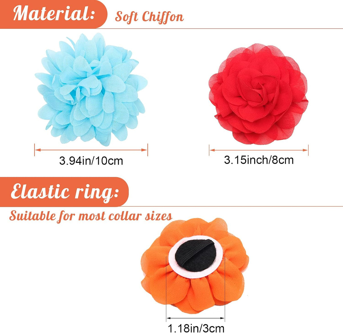 Catcan 20Pcs Dog Flower Collar Accessory - image 2