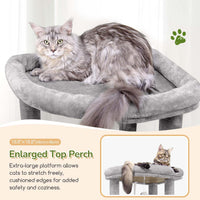 Globlazer 74in Heavy Duty Cat Tree Tower for Indoor Cats Large Adult - Light Gray / 74inch - image 3