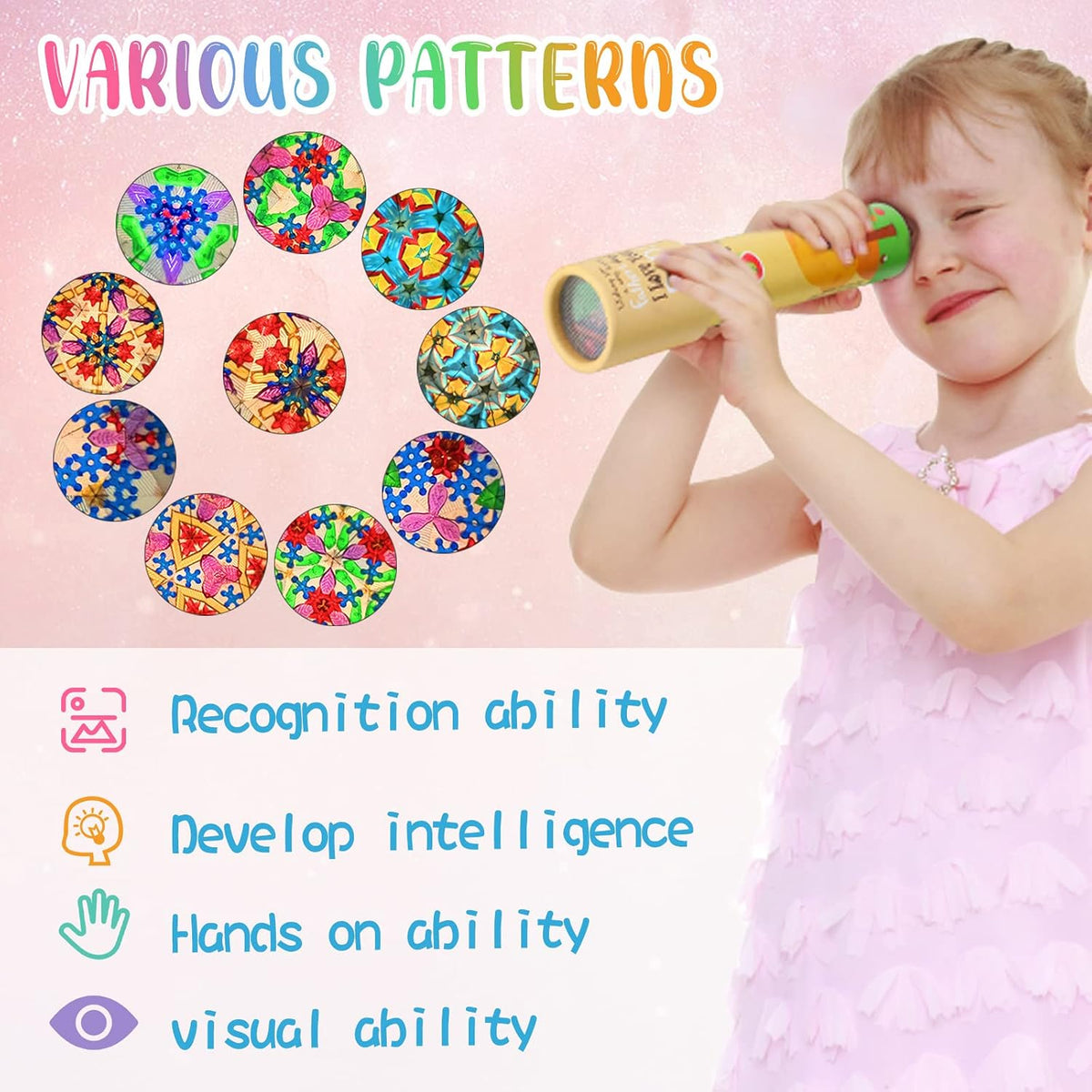 Chivao 20 Pcs Classic Kaleidoscopes Educational Toys for Party Favors - Cute Style - image 3