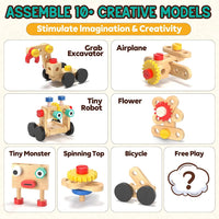 Lehoo Castle Montessori Kids Tool Set - Robot (Green) - image 4