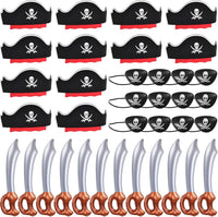 ZeeDix 9 Pcs Pirate Accessories for Kids - 36pcs Pirate Sets