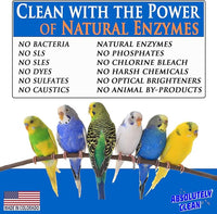Absolutely Clean Amazing Bird Cage Cleaner and Deodorizer - Just Spray/Wipe - Safely & Easily Removes Bird Messes Quickly and Easily - Made in The US - Fragrance Free - 16oz (Pack of 2)