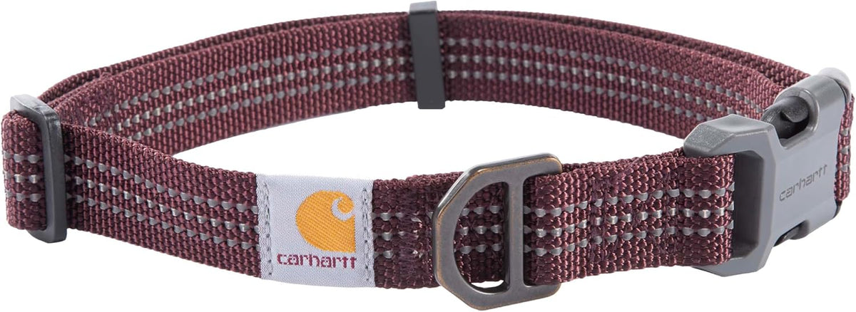 Carhartt Nylon Dog Collar Hunter Orange L – Essentials for Dogs - Deep Wine / Large 18-26"(L) X1"(W)