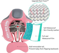 Mambobaby Float with Canopy, UPF 50+ Baby Swim Float – Fun for Kids & Family - Deluxe Pink - image 2