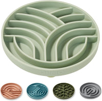 OHMO Slow Feeder Dog Bowl, 5.9" Lick Mat for Dogs, Tree of Life - Sage Green / Tree Life-S (5.9")