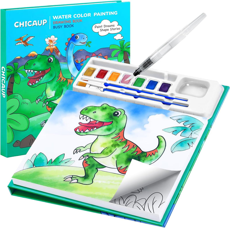 CHICAUP Paint with Water Coloring Books for Kids - Green