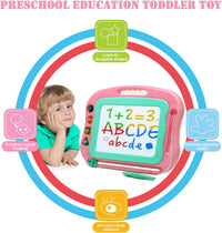 Magnetic Drawing Board,Large Doodle Board Toddler Toys for Girls Boys 3 4 5 6 7 Year Old Kids Gift - Rose - image 3