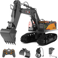 kolegend 1:14 RC Excavator 25 Channel 4 in 1 Construction Toys - Black