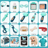 Vet Doctor Kit for Kids Toddlers with Walking Barking Robot Dog - image 2