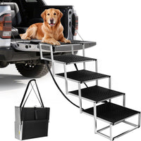 Dog Stairs for Large Dogs - 5-Steps Extra-Wide and Extra-Tall / 18.7" W x 41-43" H