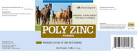 Uckele by SmartEquine Poly Zinc Powder | Zinc Supplement for Horses | Hoof Care Vitamins and Minerals | Supports Bone and Hoof Wellness | Equine Skin Coat Supplement | 1 lb