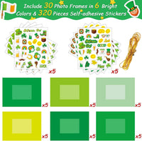 30 Packs Halloween Arts and Crafts for Kids Picture Frame Craft Kits - St. Patrick Day - image 2