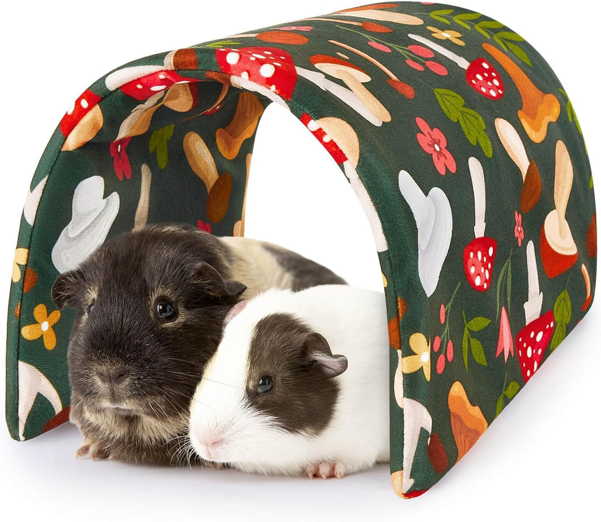 Bienbee Guinea Pig Tunnel, Guinea Pig Hideout - Green Mushroom