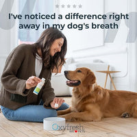 Oxyfresh Premium Pet Dental Kit for Dogs & Cats – Easy Solution for Fresh Breath, Clean Teeth, Control Plaque & Tartar – Vet Formulated Pet Toothpaste 1oz + Water Additive 3oz + 3 LG Brushes Kit