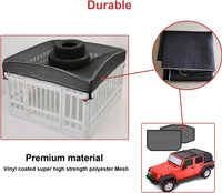 Dog Playpen Cover Sun/Rain Proof Top - 36 inch 4 panel mesh cover - image 4