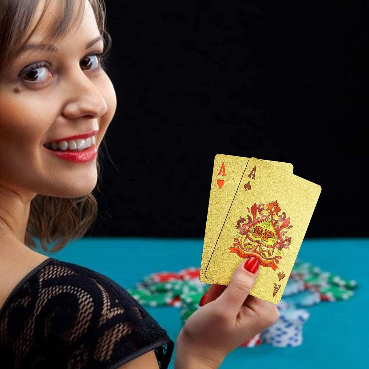 EAY Gold Waterproof Playing Cards - Gold 1-pack - image 2