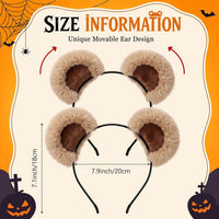 WILLBOND 3-pack plush cow ears headbands with horns for costumes - view 23