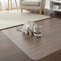 Frosted PVC Floor Mat -1.5mm Anti-Scratch Waterproof Pet Floor Mat For Dog Cat Feeding Area & Kennel Floor