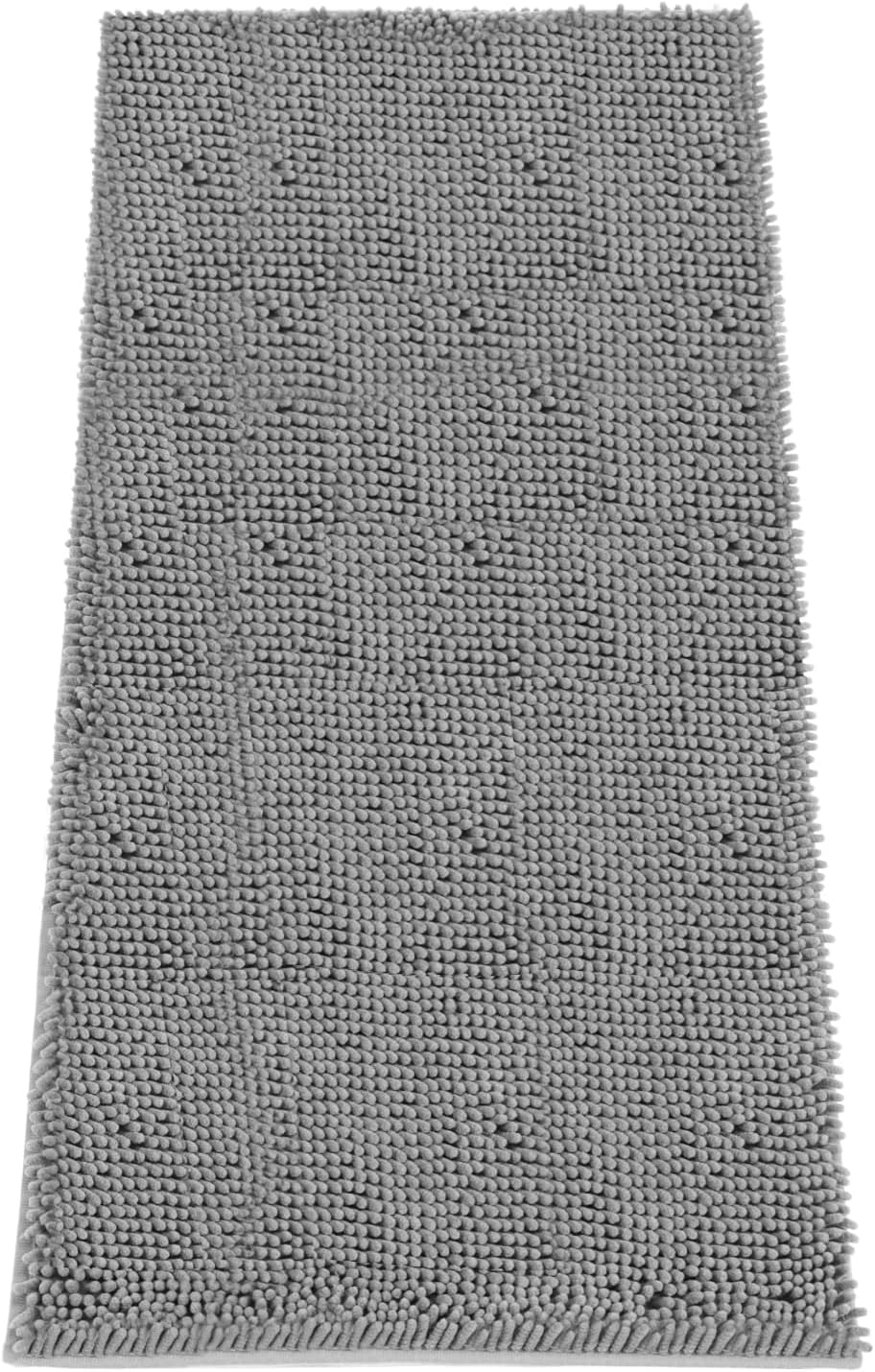 Absorbent Dog Door Mat for Muddy Paws - 60"L x 24"W x 1" Th / Light Grey