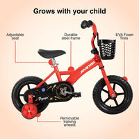 JOYSTAR 10" 12" 14" 16" Kids Bike for Boys and Girls Ages 1-7Y – Fun for Kids & Family - Red / 10 Inch with Training Wheels - image 3