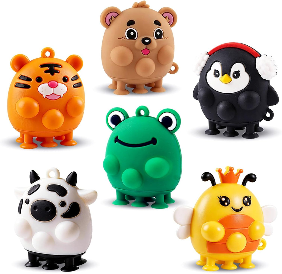 ChildFun 6 PCS Animal Suction Popper Sensory Toys - Animal Suction Toys-03