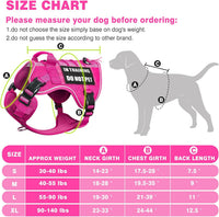 WINSEE Service Dog in Training Mesh Harness with 10 Removale Pet - Large / Pink - image 3