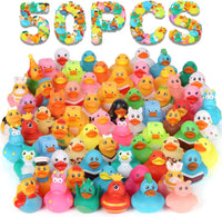 DMSKY 52 Pcs Halloween Rubber Ducks in Bulk, Assorted Styles – Fun for Kids & Family - Pack of 50