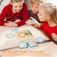 HEELWIRE Wooden Geoboard, Montessori Toy - 6*6*0.6 in - image 4