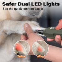 Casfuy 6-Speed Dog Nail Grinder - Army Green - image 3