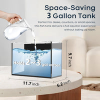 10 Gallon Aquarium Set Glass Fish Tank - 3 Gallon - image 4