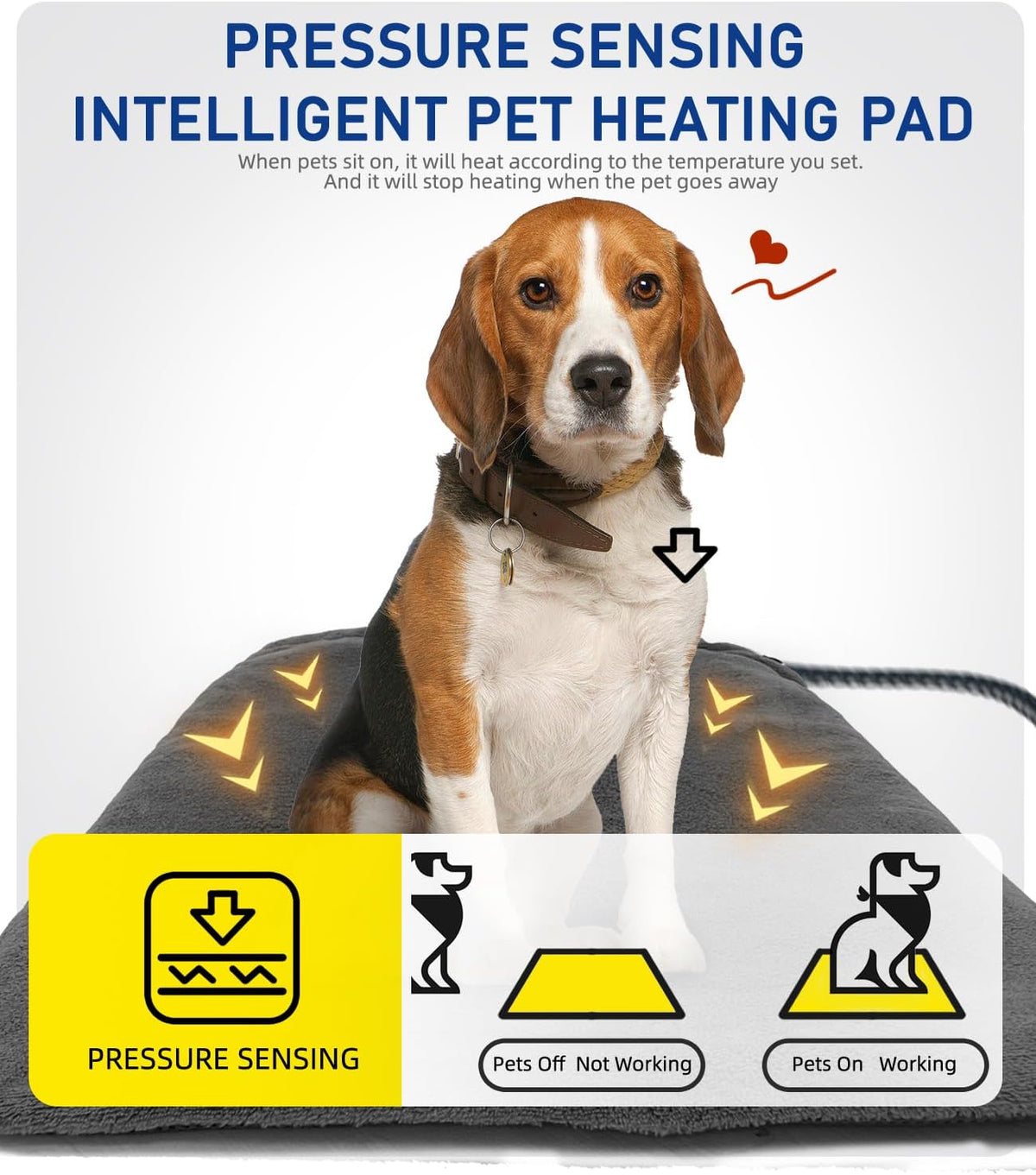 Pressure Activated Pet Heating Pad 18 x 22, Gravity Sensing - Small - image 2