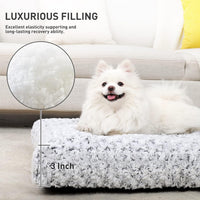 KSIIA Washable Dog Bed Medium Size Dog Crate Bed Plush Pet Mat - Grey / 23.0"L x 18.0"W x 3.0"Th - image 3