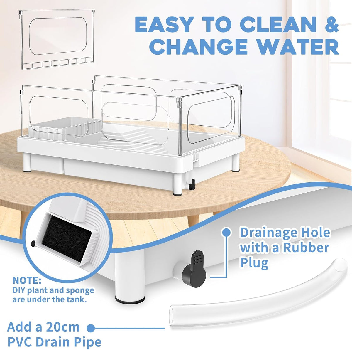 MoonOrange Small Turtle Tank Kit - White Tank - image 2