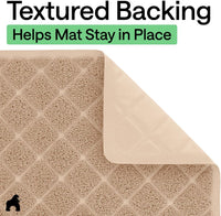 GORILLA GRIP Cat Litter Mat, Coiled Mesh Trapping Mats - Extra Large (40" x 28") / Beige - image 4