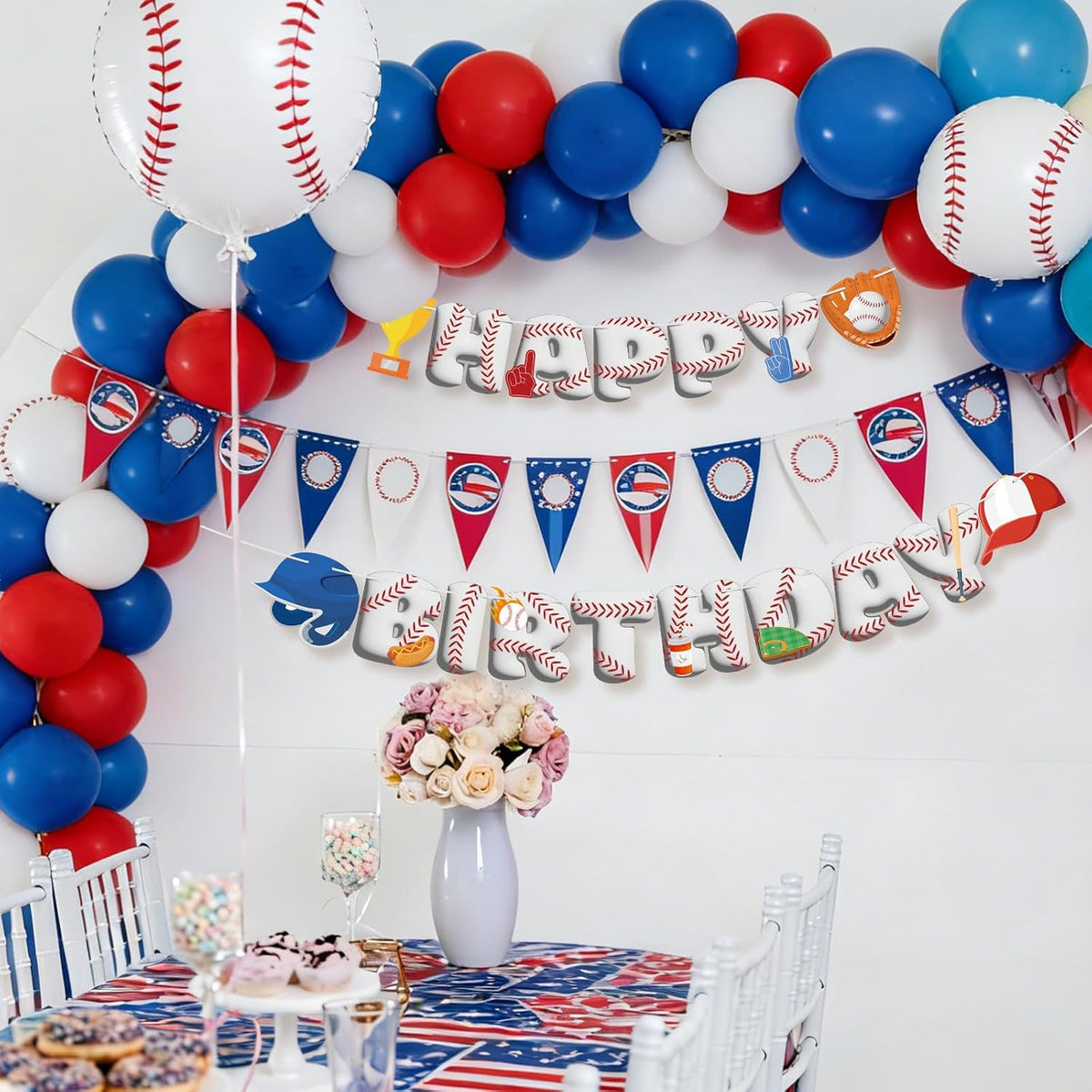 Hxezoc fire truck happy birthday banner with 14 paper flags and 2 fire engine flags - view 28