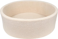 MEOGETY beige teddy fleece foam ball pit for toddlers with soft round walls - view 6