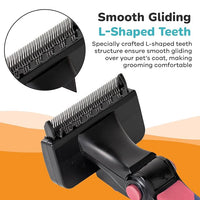 Deshedding Dog Brush for Long Hair (Small,Pink) – Gentle Deshedding tool for Dogs & Cats – Reduces shedding, without damaging topcoat. Removes Loose Fur & Dead Undercoat.
