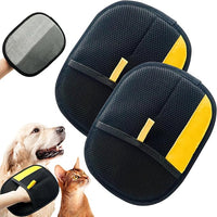 Pet Hair Removal Glove-2 Pack Reusable Electrostatic Pet Hair Remover Glove, Pet Hair Removal Tool for Cats & Dogs - Suitable for Couch, Clothing, Carpet, Furniture, Car Seats